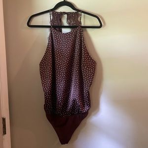NWT Abercrombie open back bodysuit